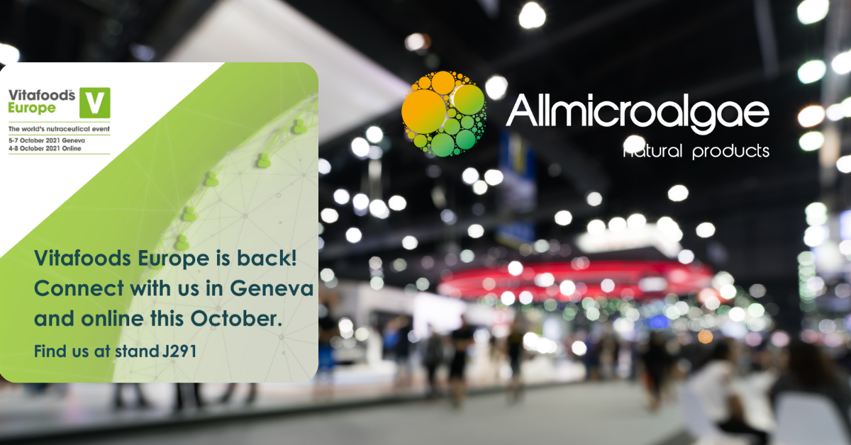 Allmicroalgae: superalimentos ancestrais atendem à procura moderna (Vitafoods Expo 2021)